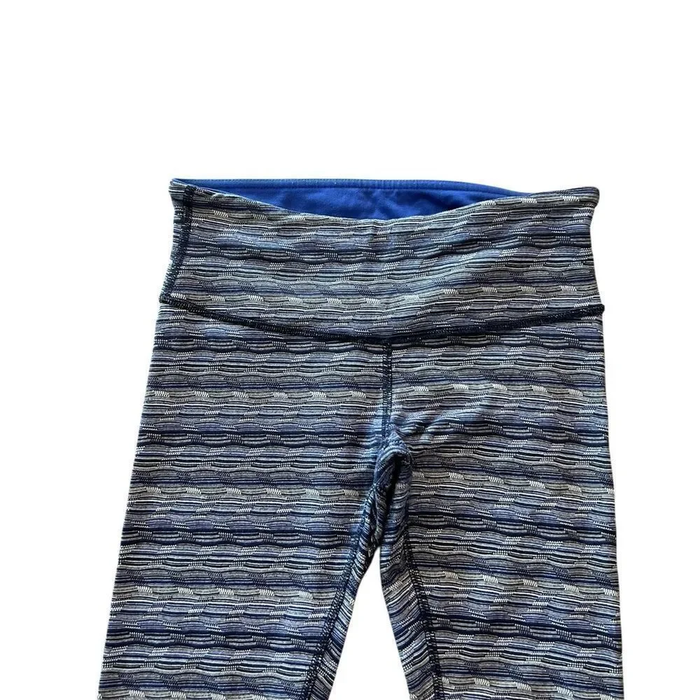 Lululemon Wunder Under Space Dye Twist Sapphire Blue Multi Size 4